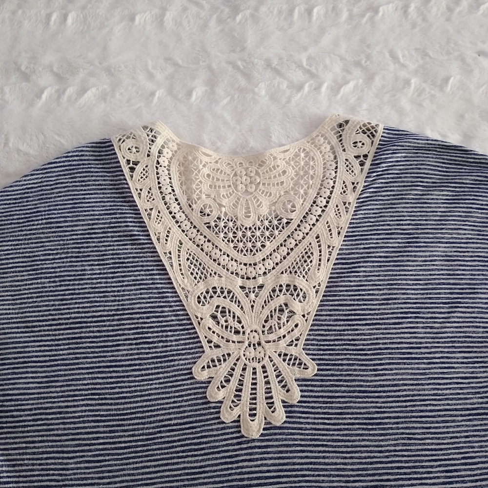 Apt. 9 Striped Crochet Top - Picture 3 of 5